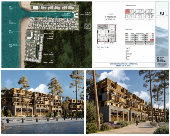 Durres, shitet apartament 1+1 Kati 2, 64 m² 141.500 € 