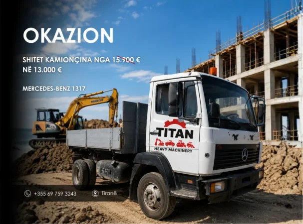 Tirane, shes Kamionçinë Mercedes-Benz 1317