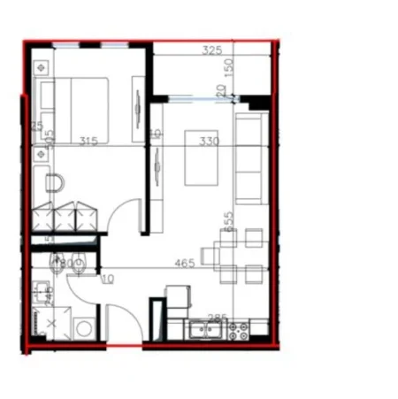 Tirane, shitet apartament 1+1 Kati 3, 67 m² 88.023 € (UNIVERS CITY)
