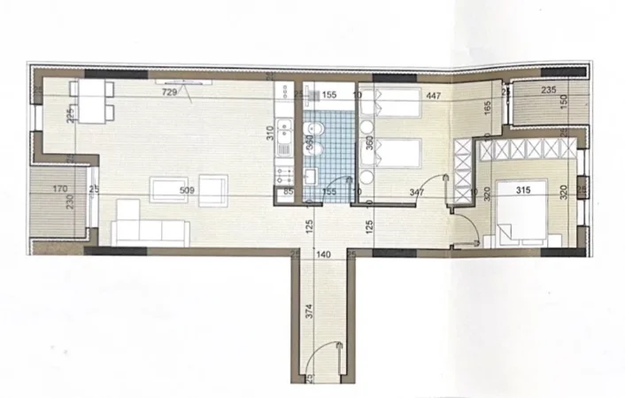 Tirane, shitet apartament 2+1+Ballkon , 110 m² 93.500 € (Kamez, Riviera 2008)