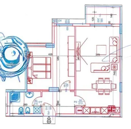 Tirane, shitet apartament 1+1 Kati 7, 76 m² 87.906 € (Paskuqan)