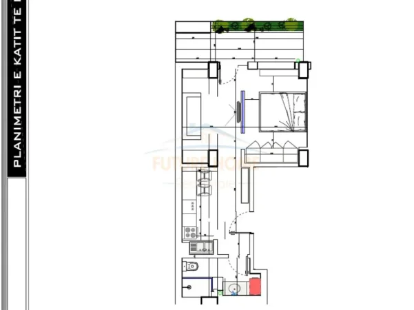Tirane, shitet apartament 1+1+Ballkon , 63 m² (Kodra e Diellit)
