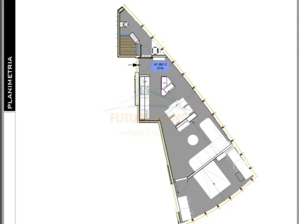 Tirane, shitet apartament 1+1+Ballkon , 60 m² 110.000 € (Kodra e Diellit)