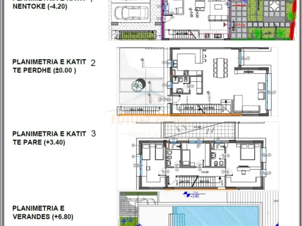 Tirane, shitet apartament Vile 3 Katshe , 470 m² (Kodra e Diellit)
