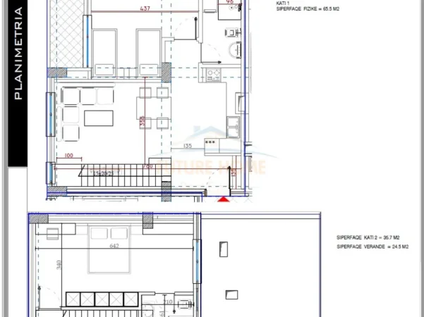 Tirane, shitet apartament duplex Dublex , 113 m² 250.000 € (Kodra e Diellit)