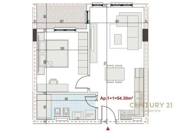 Tirane, shitet apartament Kati 3, 63 m² 63.000 € 
