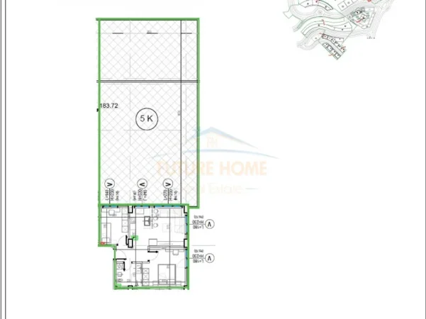 Tirane, shitet apartament 2+1 , 248 m² 257.000 € (REZIDENCA KODRA E DIELLIT 2)