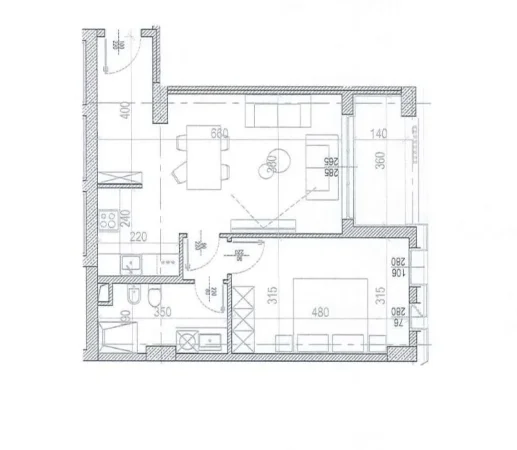 Tirane, shitet apartament 1+1 Kati 7, 84 m² 159.733 € (Rruga Javer Malo)