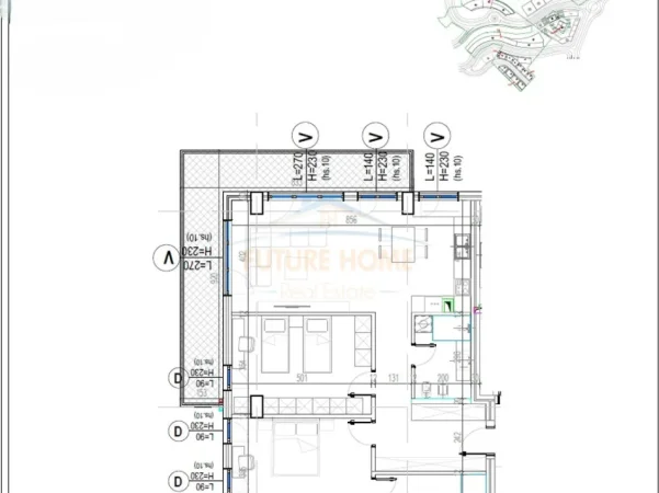 Tirane, shitet apartament 2+1+Ballkon , 163 m² 267.000 € (KODRA E DJELLIT)