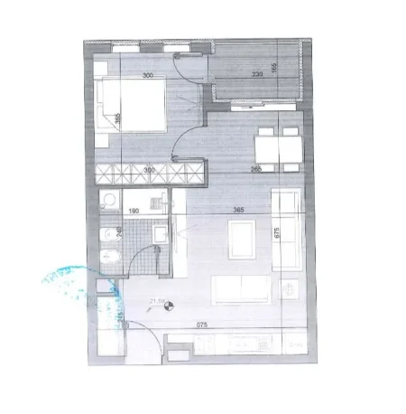 Tirane, shitet apartament 1+1 Kati 6, 64 m² 47.108 € (Kamez)