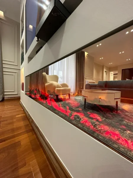 Tirane, jepet me qera apartament+verande | Penthouse 2+1 Kati 9, 1.700 € (Rruga e Kavajes)