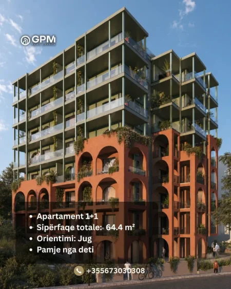 Per te mos humbur nje apartament 1+1  me pamje nga deti ne nje nga rezidencat me te reja ne Sarande.