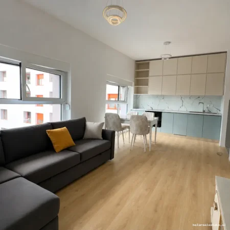 Tirane, jepet me qera apartament 1+1+Ballkon Kati 4, 64 m² 520 € (kompleksi Kadiu)