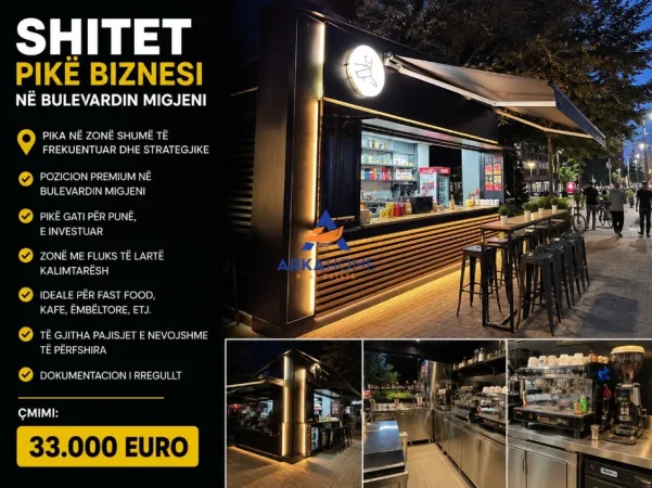 Tirane, shitet ambjent biznesi Kati 0, 134 m² 33.000 € 