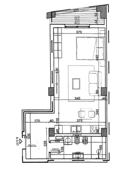 Tirane, shitet apartament 1+1 Kati 4, 65 m² 72.138 € (Paskuqan)