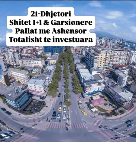 Tirane, Shitet 1+1+Ballkon & Garsionere , Kati 4, Pallat me Ashensor (Muhamet Gjollesha)