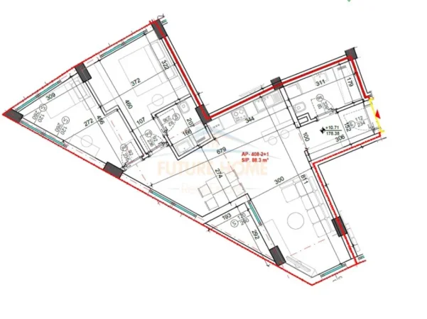 Tirane, shitet apartament 2+1+2 , 106 m² 178.000 € (KODRA E DIELLIT)