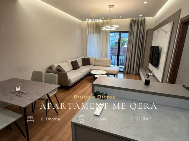 Tirane, jepet me qera apartament 2+1 Kati 2, 113 m² 700 € (Rruga e Dibres)