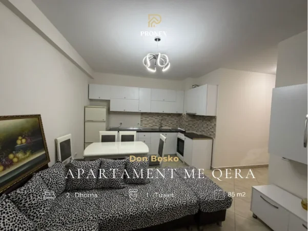 Tirane, jepet me qera apartament 2+1 Kati 2, 85 m² 600 € (Don Bosko)