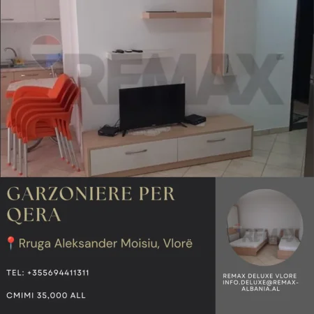 Vlore - Lungomare, jepet me qera garsonier Studio Kati 4, 45 m² 375 € (Rruga Aleksander Moisiu, Vlore)