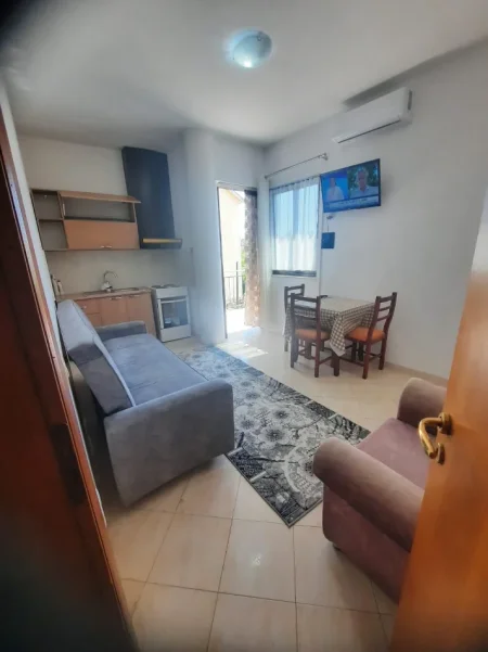 Tirane, jepet me qera apartament 1+1+Ballkon Kati 2, 60 m² 347 € (Rruga hekuran marra ngjitur me kopshtin nene tereza)