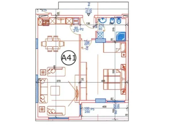 Tirane, shitet apartament 1+1+Ballkon Kati 4, 86 m² 111.800 € (Paskuqan)