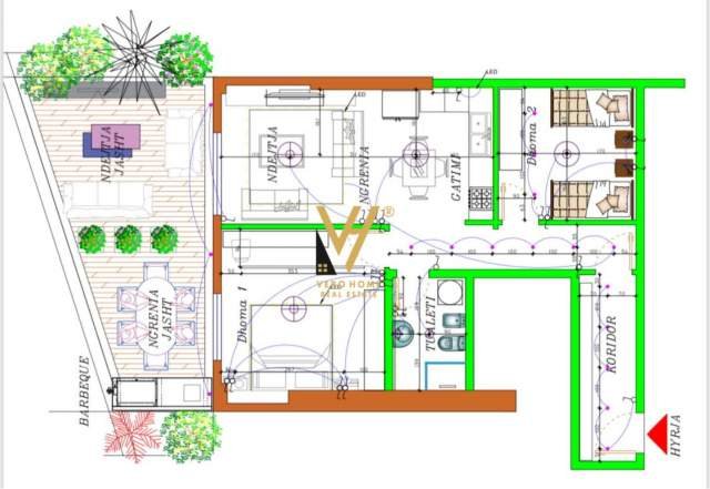 Tirane, shitet apartament 2+1 Kati 1, 107 m² 149.800 Euro (KODRA E DIELLIT 2)