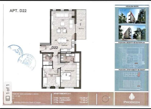 Tirane, shitet 3+1+BLK 127 m² 165.000 Euro (Jordan Misja)