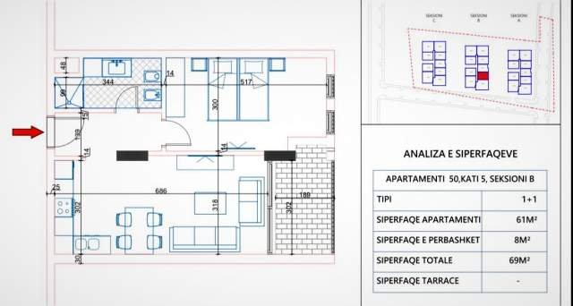 Vlore, shitet apartament ne plazh Kati 5, 1.000 Euro/m2 (Qender Orikum)