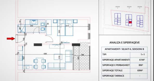 Vlore, shitet apartament ne plazh Kati 5, 1.000 Euro/m2 (Qender Orikum)