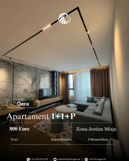 Tirane, jepet me qera apartament 1+1 Kati 6, 70 m² 800 € 