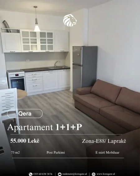 Tirane, jap me qera apartament 1+1+Aneks+Ballkon , 75 m² 550 € 