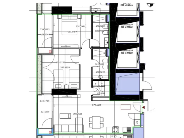 Tirane, shitet apartament 2+1 Kati 16, 124 m² 305.000 € (“LION PARK” 2, RRUGA “DRITAN HOXHA”)