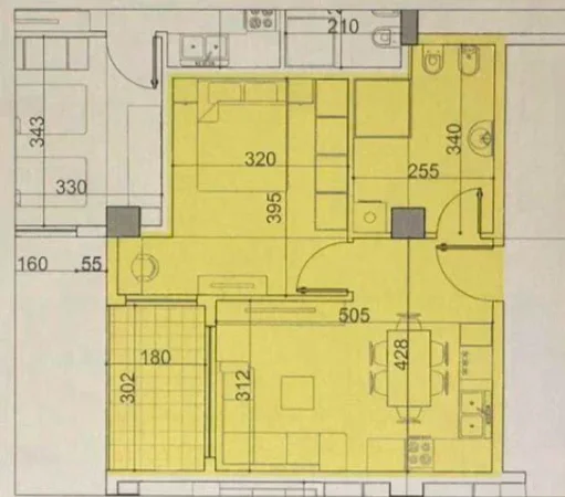 Tirane, shitet apartament 1+1 Kati 0, 58 m² 75.959 € (Paskuqan)