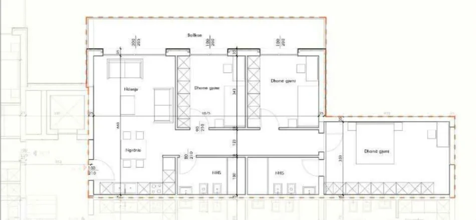 Tirane, shitet apartament 3+1 Kati 2, 137 m² (Farke)