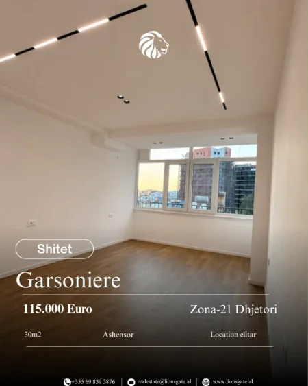 Tirane, shes garsonier Studio , 30 m² 115.000 € 