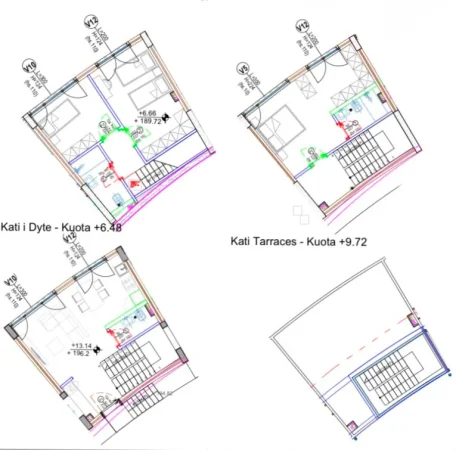 Tirane, shitet apartament duplex 3+1 Kati 1, 191 m² 306.596 € (Kodra e Diellit)