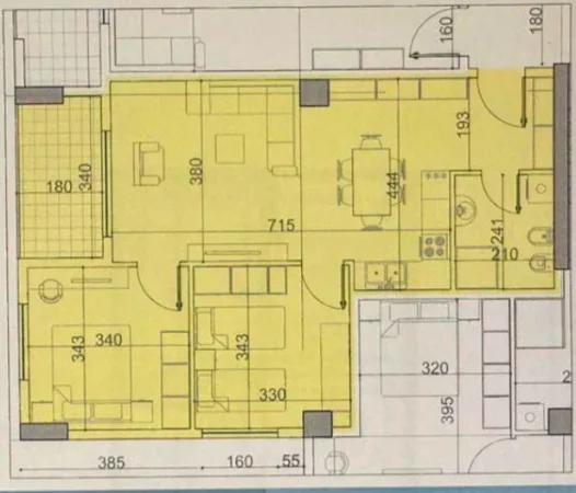 Tirane, shitet apartament 1+1 Kati 0, 85 m² 110.318 € (Paskuqan)