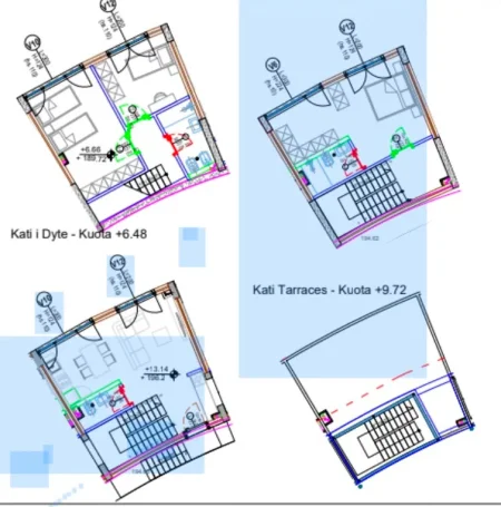 Tirane, shitet apartament duplex 3+1 Kati 1, 189 m² 300.000 € (Kodra e Diellit)