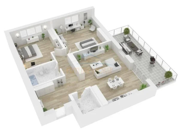 Tirane, jepet me qera apartament 2+1+Ballkon Kati 2, 87 m² 650 € (RRUGA PETI)