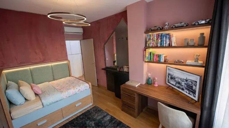 Tirane, jepet me qera apartament 2+1 Kati 6, 84 m² 700 € (PORCELANI)