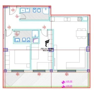 Tirane, jepet me qera zyre Kati 8, 106 m² 1.100 € (RRUGA E BARRIKADAVE)