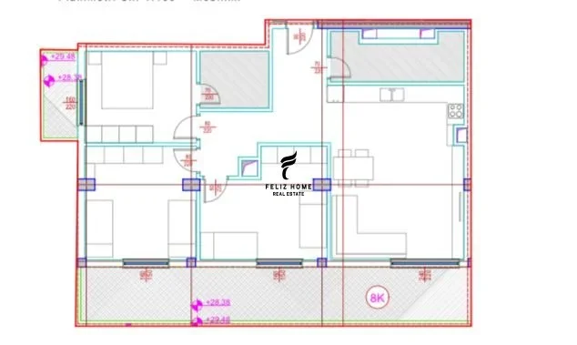 Tirane, jepet me qera zyre Kati 8, 138 m² 1.300 € (RRUGA E BARRIKADAVE)