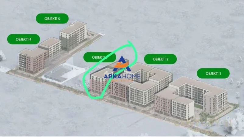 Tirane, shitet apartament 1+1+Ballkon Kati 4, 54 m² 64.844 € 