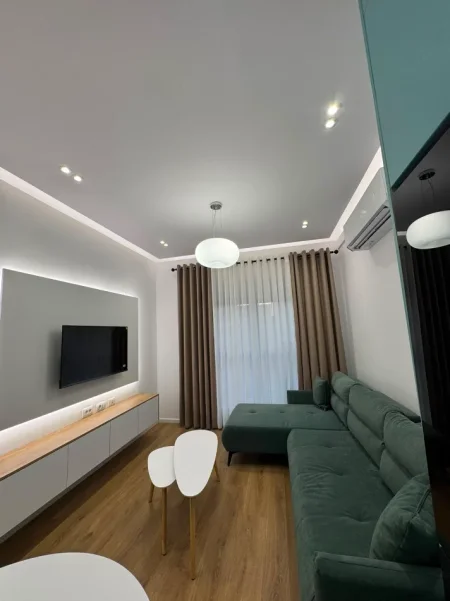 Tirane, jepet me qera apartament 1+1+Ballkon Kati 4, 50 m² (Rruga Pasho Hysa ,Rezidenca Kadiu)