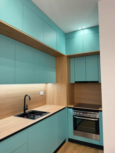 Tirane, jepet me qera apartament 1+1+Ballkon Kati 4, 50 m² (Rruga Pasho Hysa ,Rezidenca Kadiu)