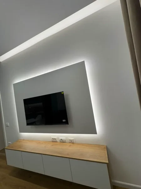 Tirane, jepet me qera apartament 1+1+Ballkon Kati 4, 50 m² (Rruga Pasho Hysa ,Rezidenca Kadiu)