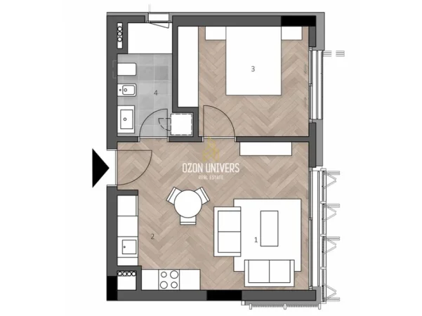 Dhermi - Palase, shitet apartament 1+1 Kati 2, 66 m² 280.000 € (Green Coast 2)