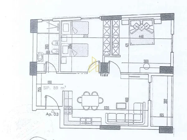 Shqiperi, shitet apartament 2+1+Ballkon Kati 5, 70 m² 129.050 € (Paskuqan)