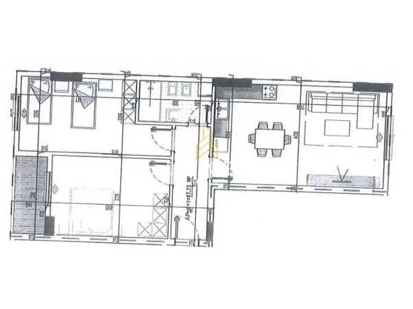 Tirane, shitet apartament 2+1+Ballkon Kati 5, 103 m² 123.168 € (Ring Side Residence)